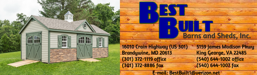 Sheds Best Built Barns Sheds 301 372 1119